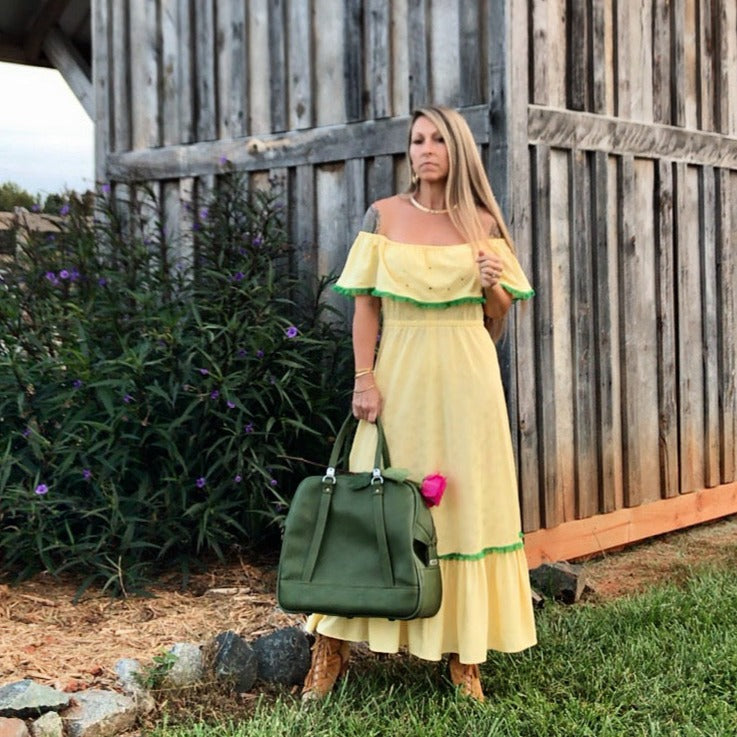 Vintage maxi dress handmade boho, 70’s fashion, prairie dress,