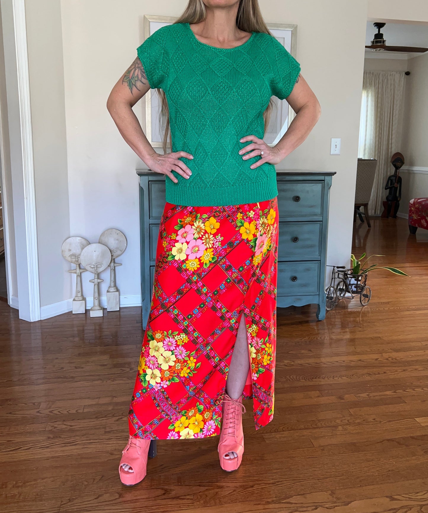 Psychedelic Maxi Skirt